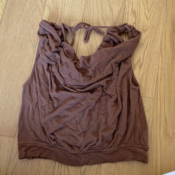 Free People Tops - free people brown cowl neck tank